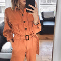 Women's Cotton Casual Jumpsuit
