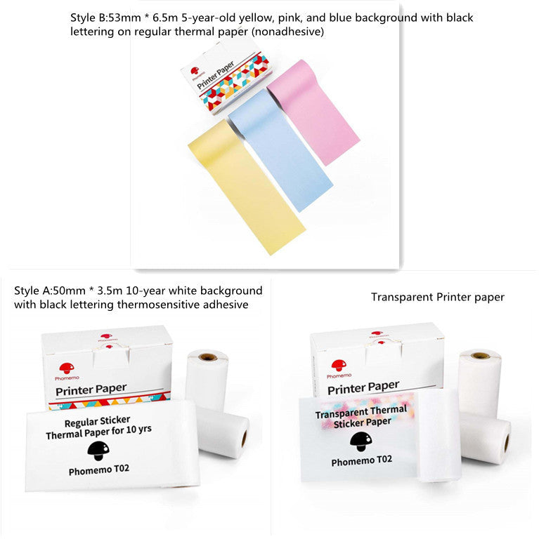 Portable Mini Thermal Label Printer, Bluetooth