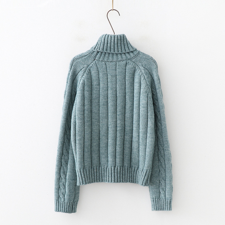 Women's Cable Knit Turtleneck Sweater
