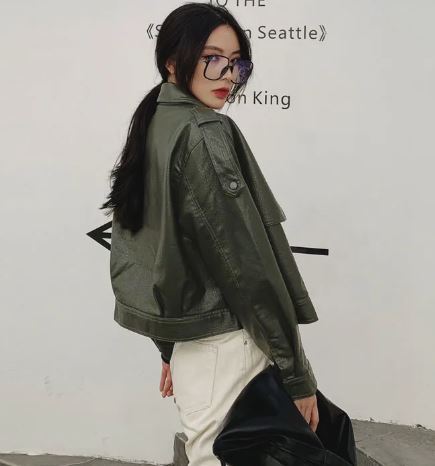 Oversized Leather Jacket