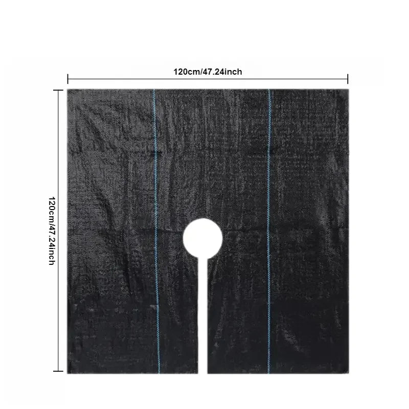 10 Reusable Tree Weeding Moisturizing Hoods - Non Woven Biodegradable Tree Mat and Grassland Plastic Film