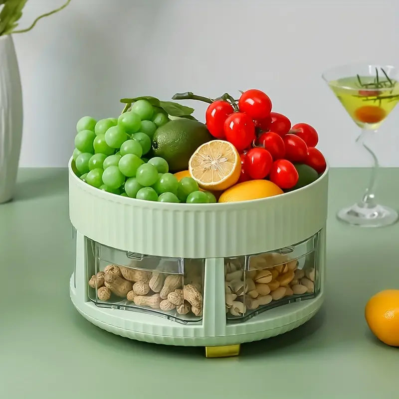 Rotatable 360 Spice Rack and Storage Organizer