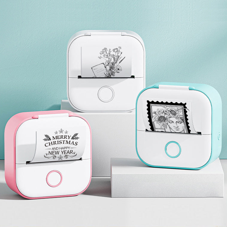 Portable Mini Thermal Label Printer, Bluetooth