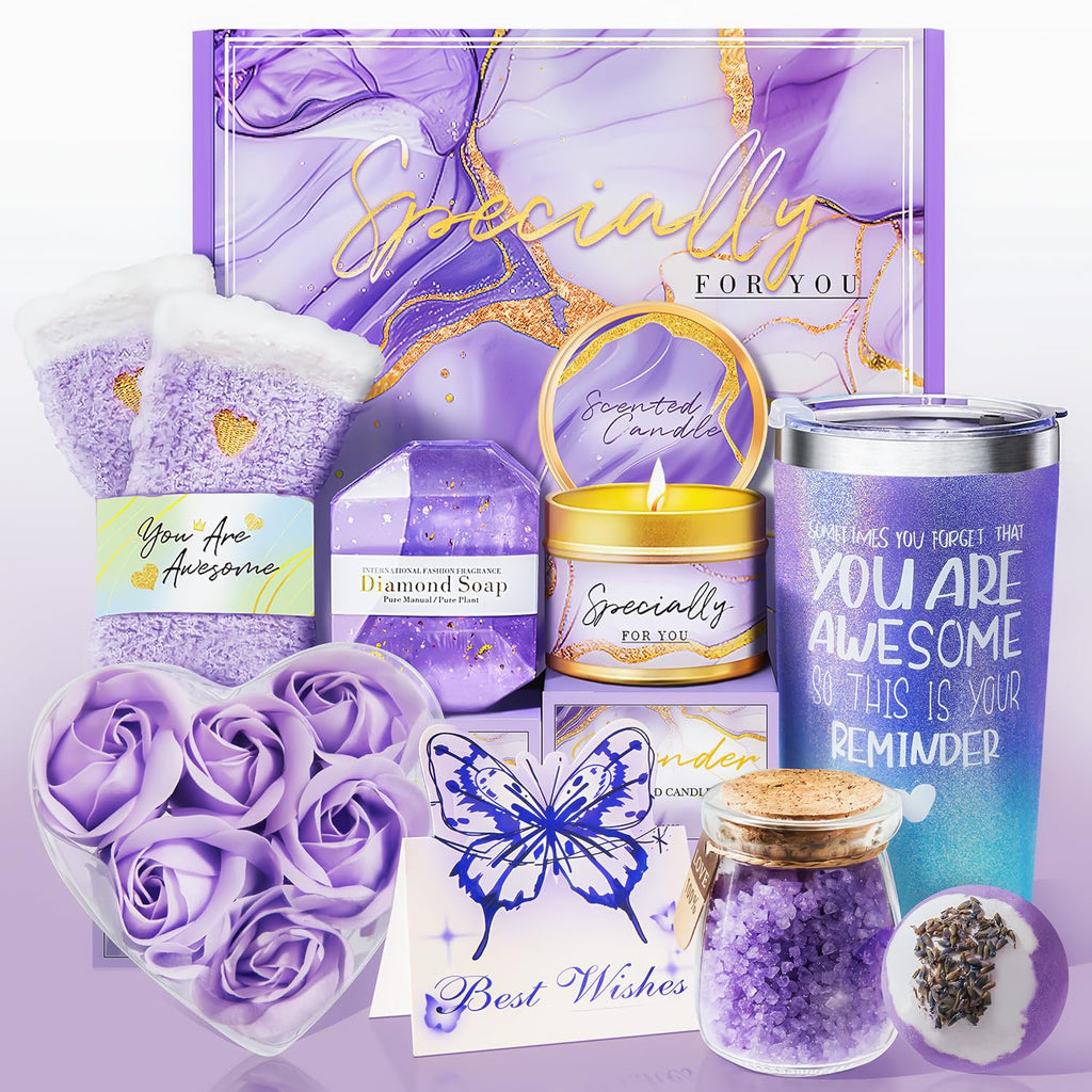 Lavender Self Care Gift Box for Women