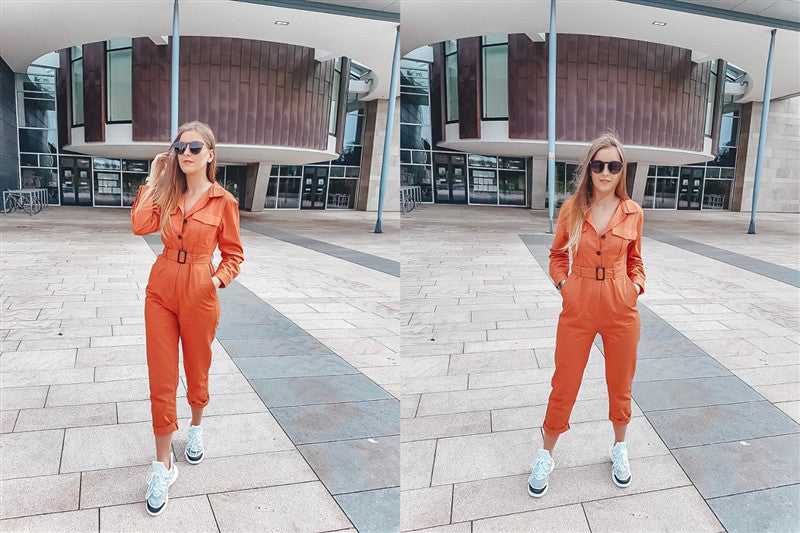 Women's Cotton Casual Jumpsuit