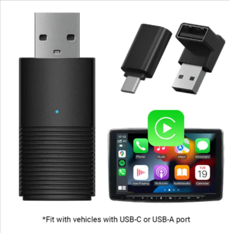 Original Car Wired to Wireless CarPlay & Android Auto Adapter