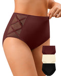 Women's Tummy Control High-Waist Cotton Briefs - 3 Pack (Size M)