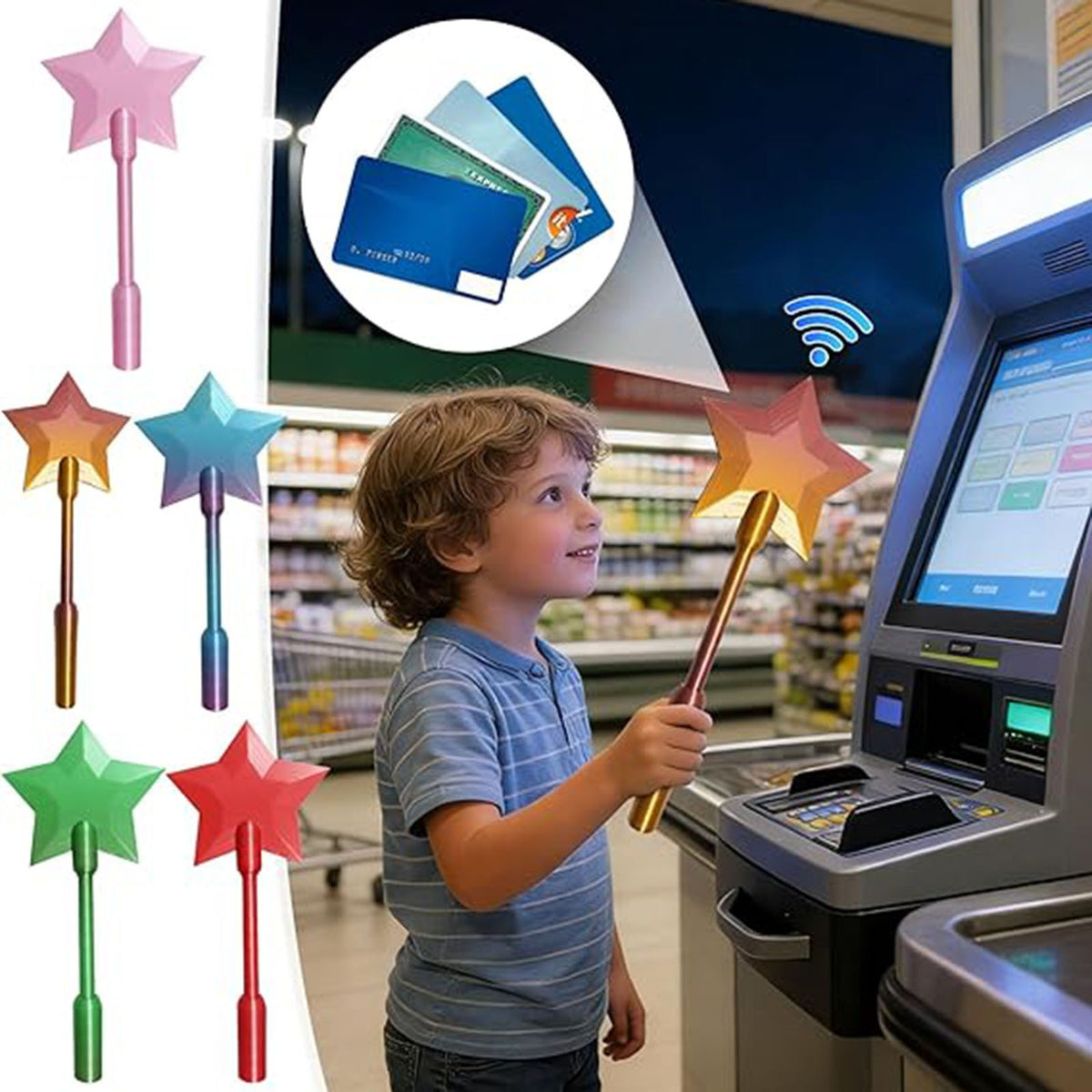 Tap To Pay Magic Wand - 3D Printed