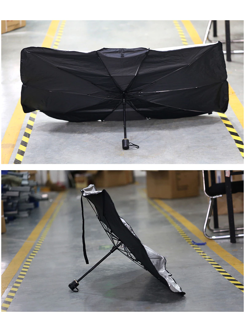 57" Umbrella Windshield Sun Shade - Foldable