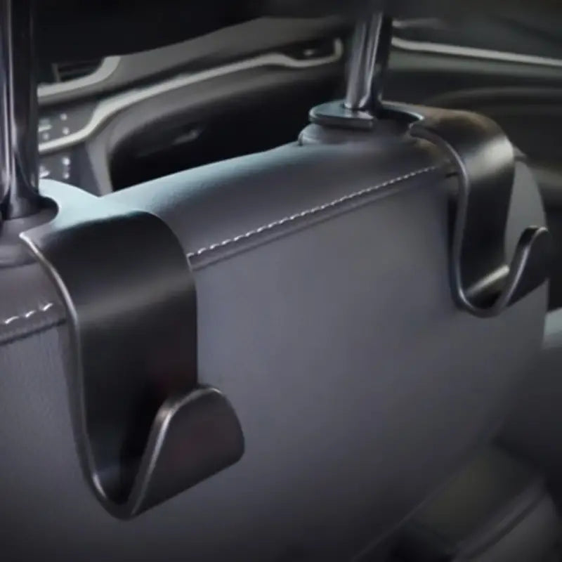 Car Seat Headrest Hook Hanger Organizer - Black