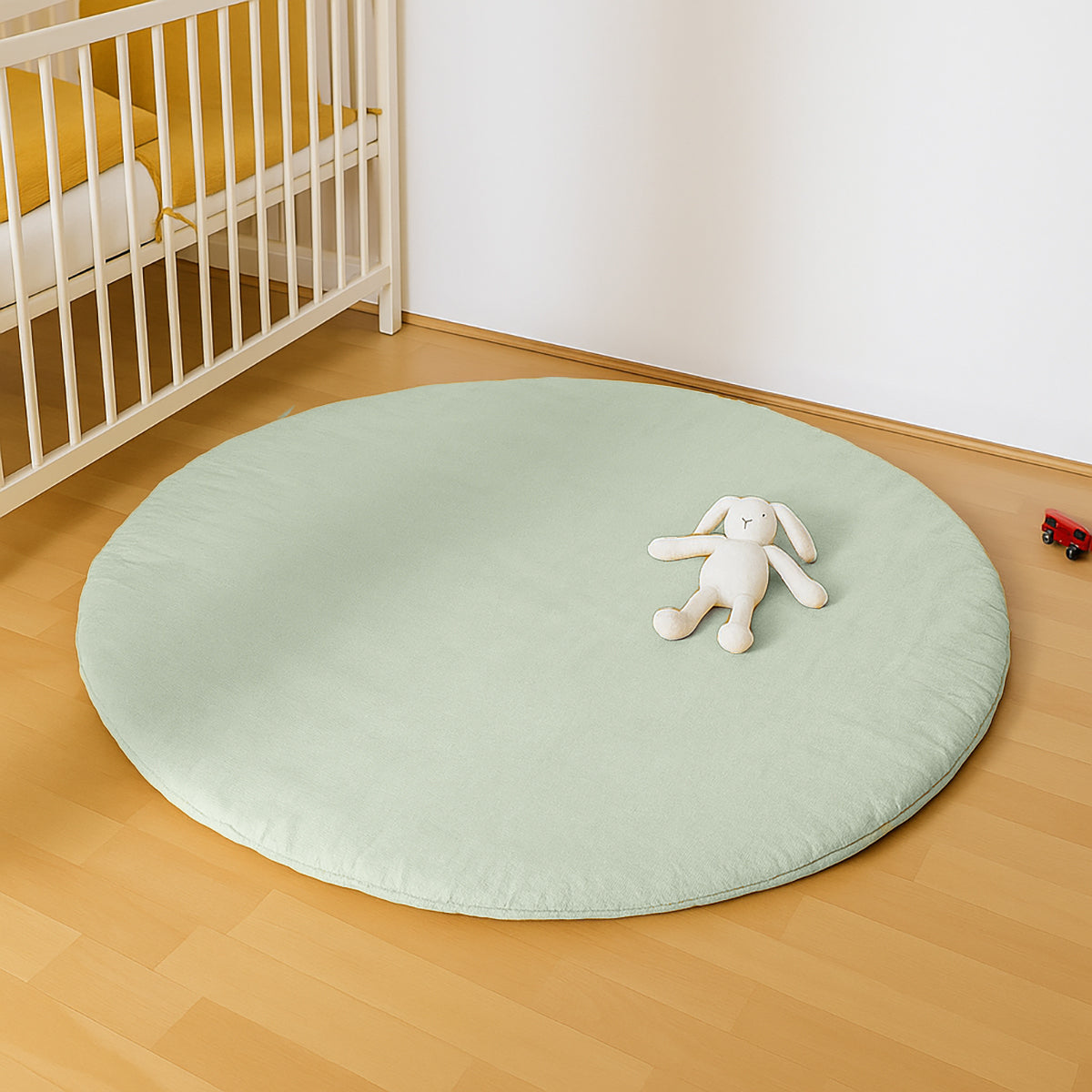 Organic Cotton Activity Mat Havane - Green