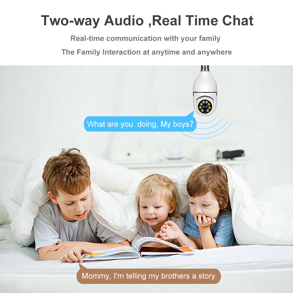 Mini Wireless WiFi Light Bulb Camera Security Camera