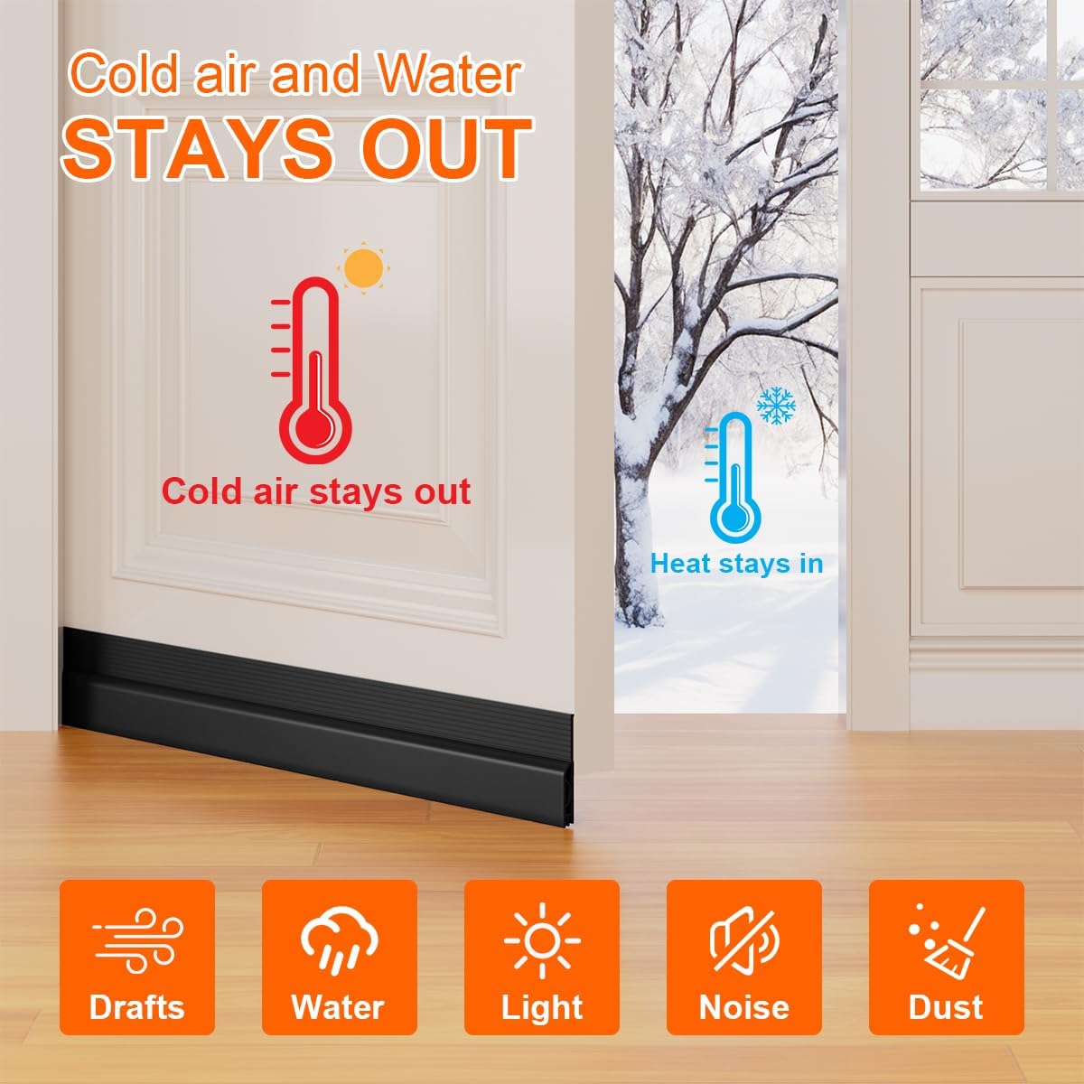 Silicone Door Draft Stopper