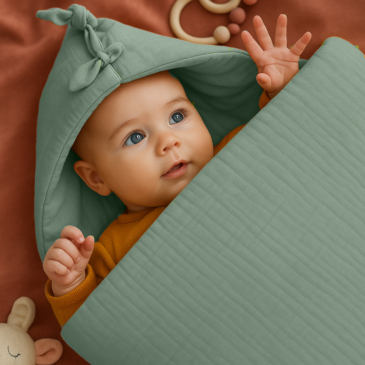 Organic Cotton Bunting Bag - Green