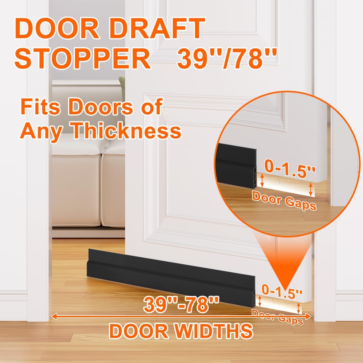 Silicone Door Draft Stopper