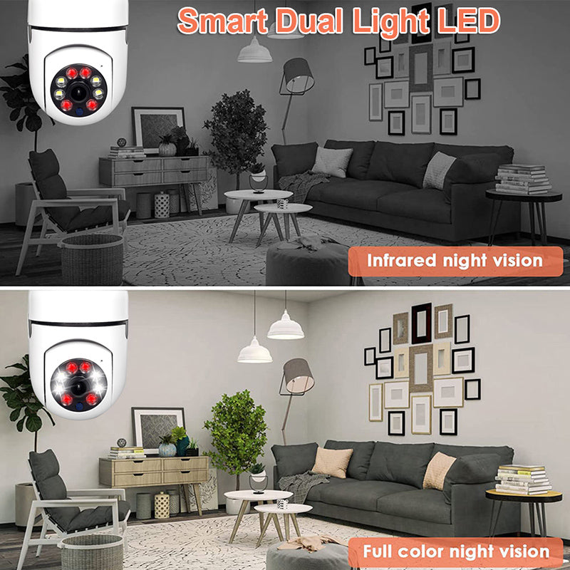 Mini Wireless WiFi Light Bulb Camera Security Camera