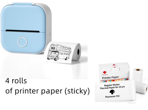 Portable Mini Thermal Label Printer, Bluetooth