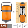 Heated USB Stainless Steel Insulated Lunch Box