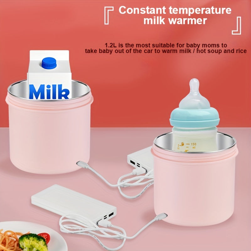 Electric Heated Stainless Steel Lunch Box-1