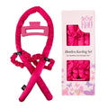 Satin Heatless Curling Rod Set, Overnight Curls, All Hair Types (Hot Pink)