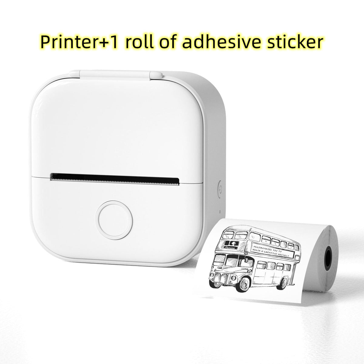 Portable Mini Thermal Label Printer, Bluetooth