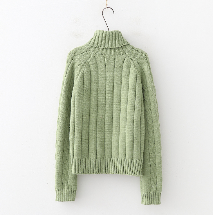 Women's Cable Knit Turtleneck Sweater