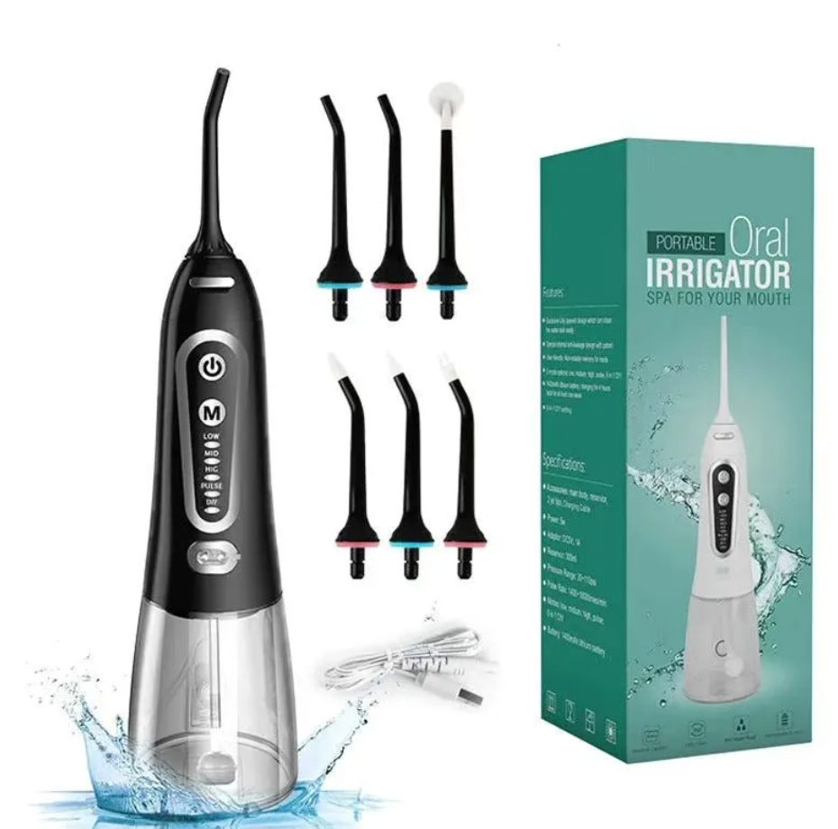 Cordless Water Flosser with 6 Nozzle Set