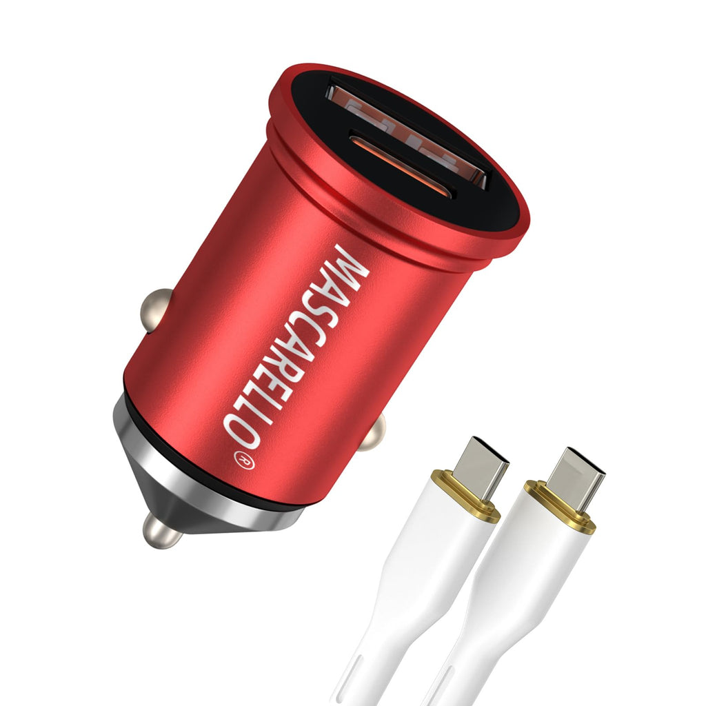USB-C Car Charger 38W, Dual Port Fast Charging