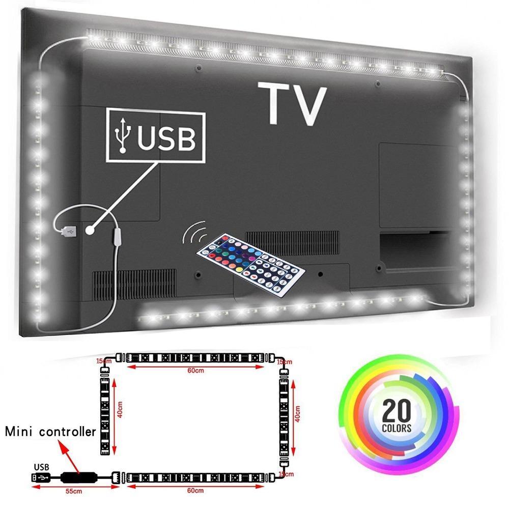 USB LED Ambient Light Strip - Music Sync, Car Interior (2M / 5M)