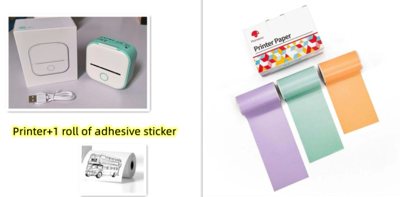 Portable Mini Thermal Label Printer, Bluetooth