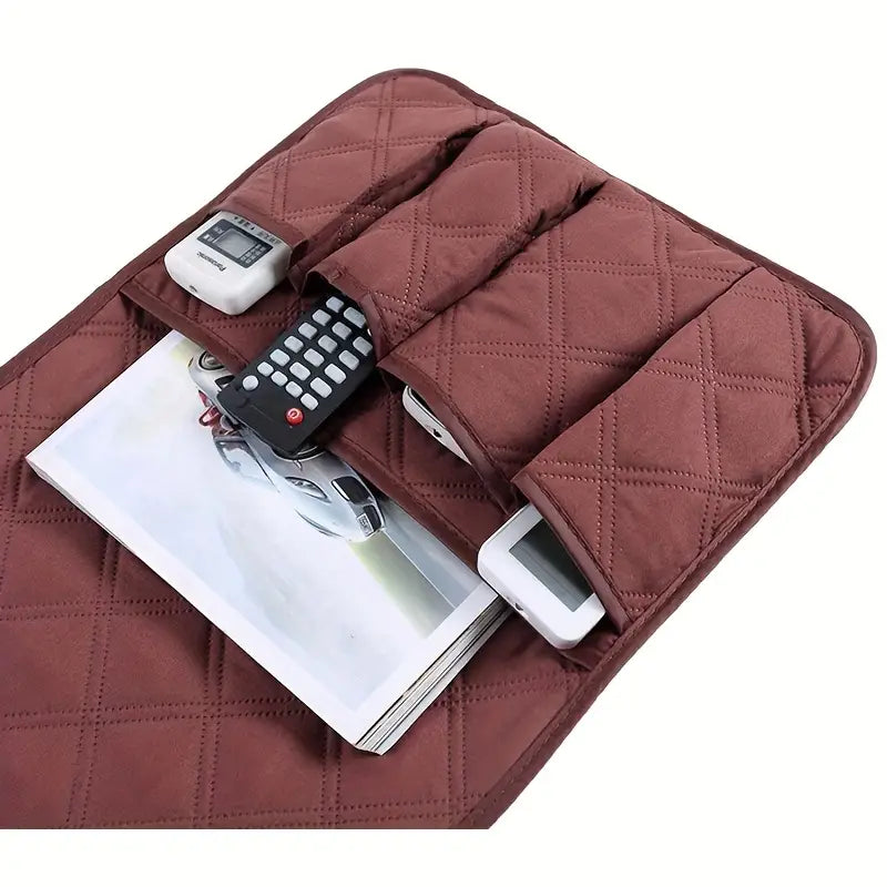 Bedside Storage Organizer Caddy for Remotes and Tablets