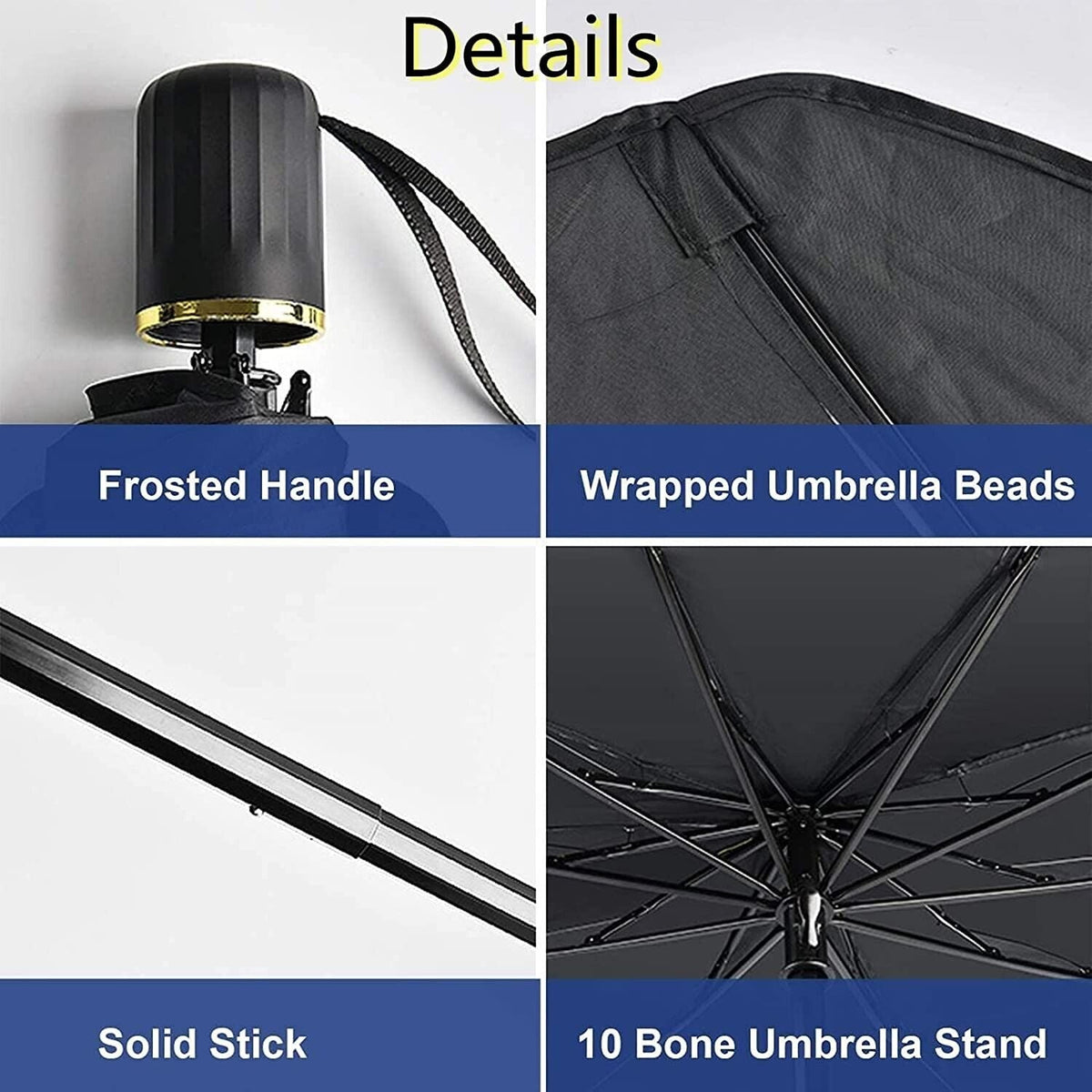 57" Umbrella Windshield Sun Shade - Foldable