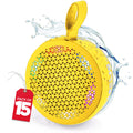 RISEBASS Waterproof Bluetooth Shower Speaker with LED Light & Hands-Free