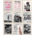 Trendy Newspaper Wall Art - 9 Piece Disco Ball Poster Set