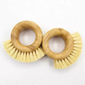 Bamboo Sisal Kitchen Ring Brush - Zero Waste Natural Veggie Brush