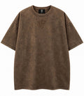Front view - Brown - clean plain sleeves, WF emblem high on chest