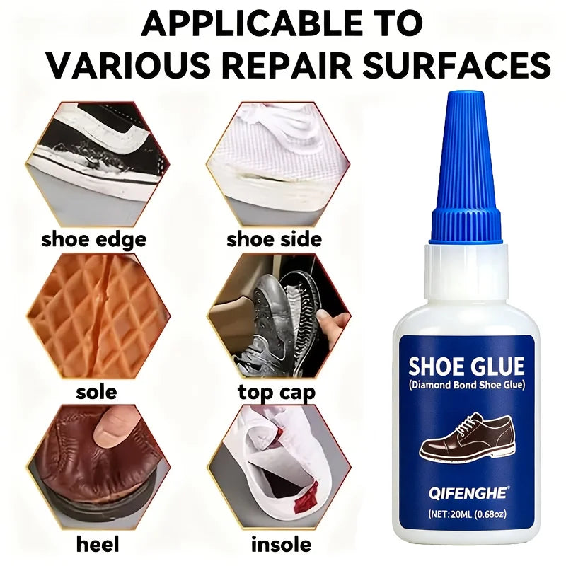 Diamond Bond Shoe Glue, Strong Flexible Adhesive for Long-Lasting