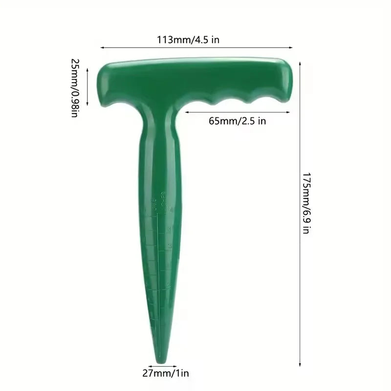 1pc Handheld Garden Hole Puncher Clear Scale Planting Tools
