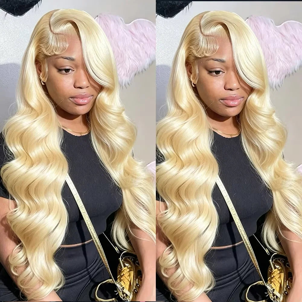 613 Honey Blonde Body Wave Brazilian Human Hair Wig 13x4 13x6 HD Lace