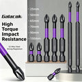 6PCS Magnetic Phillips Screwdriver Drill Bit Set - Anti-Slip, Shock-Absorbent, Compatible with Impact & Electric Screwdrivers