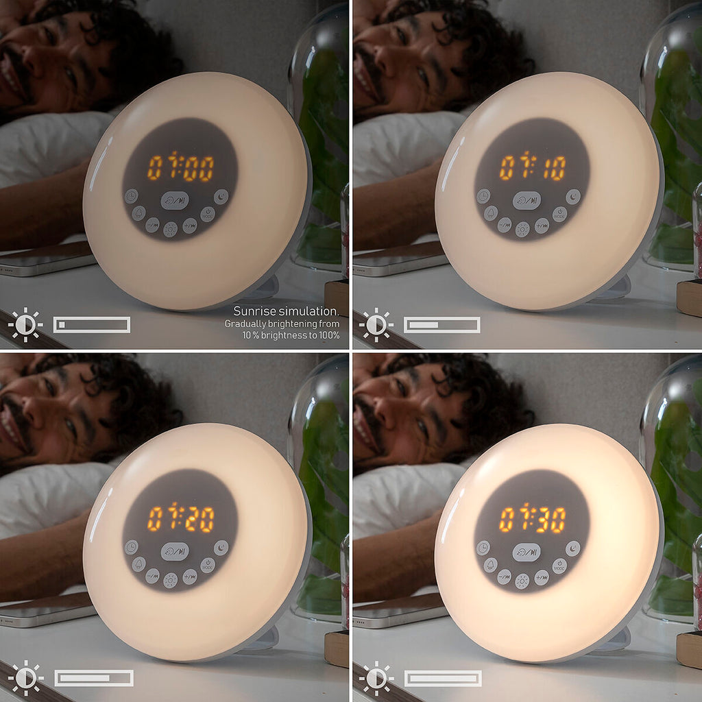 Rechargeable Sunrise Alarm Clock with Speaker Sunrilk InnovaGoods